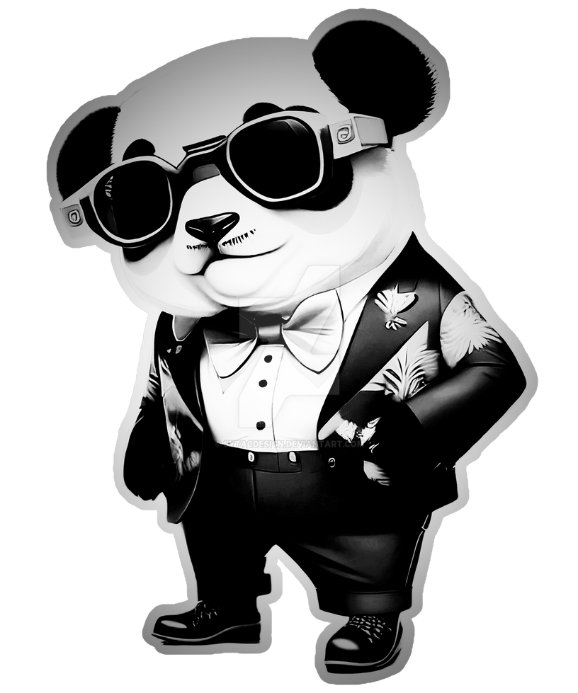 Fragile Rapping Panda Suit Sunglasses Panda Suit Shades Bowtie Panda Suave Co by sytacdesign on ...