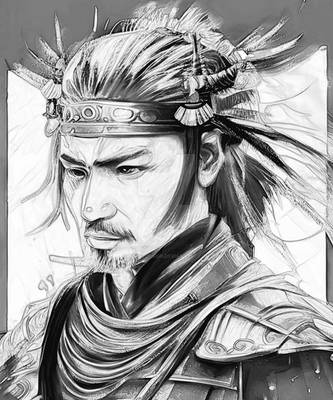 Katana Serious Warrior Samurai Japan Manga Japanes