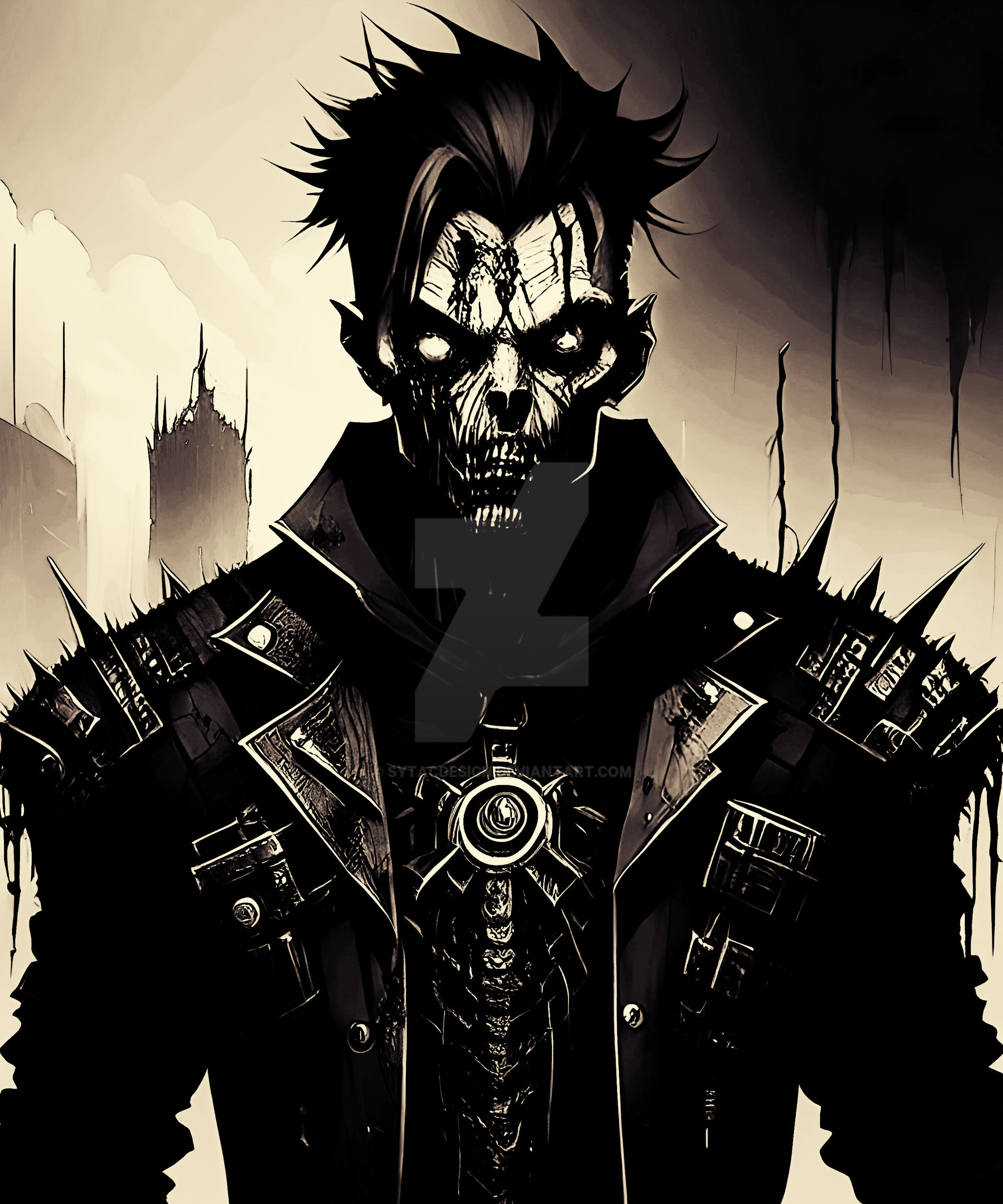 Skeleton Man Skeleton Man Zombie Horror Scary Merchandise Horro by sytacdesign on ...