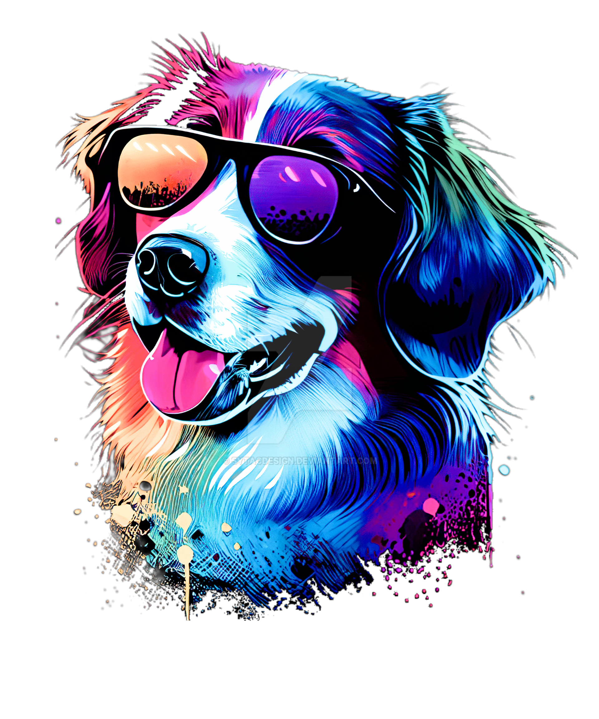 Animal Cool Black Dog Funny Sunglasses German Shep by sytacdesign