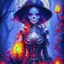 Dark Woman Woman Roses Beautiful Gothic Skulls Bon