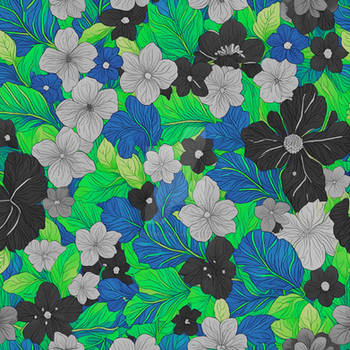 Hand-drawn Pattern Illustrations Seamless Floral F