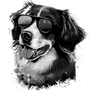 Animal Dog Funny Black German Sunglasses Cool Shep