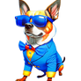 Funny Dog Cool Sunglasses Animal Dog With Sunglass