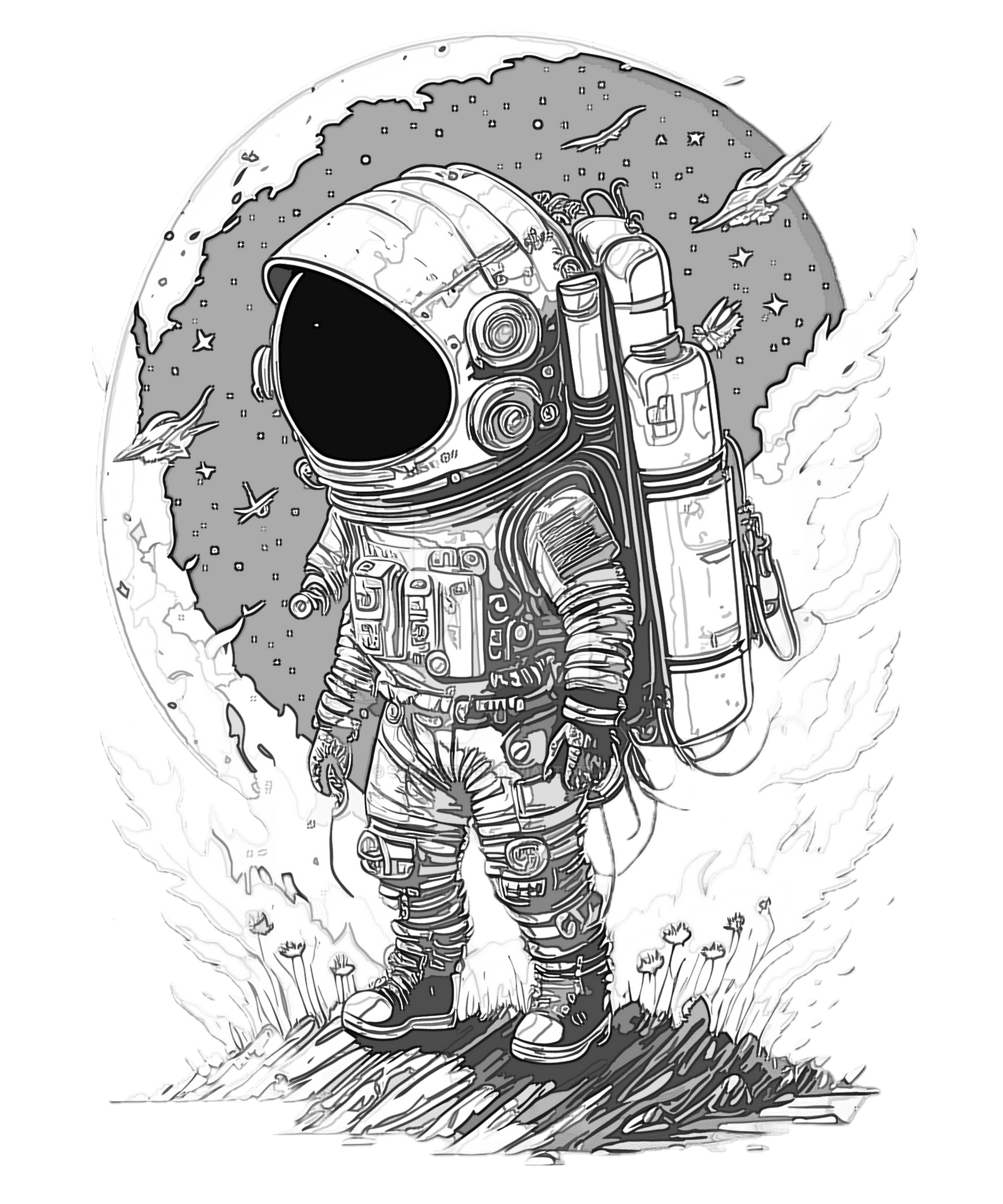 Astronautic Spacesuit Planets Space Buttons Astron by sytacdesign on ...