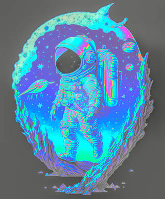 Artwork Spacesuit Space Planets Astronaut Astronau