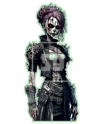 Queen Zombie Scary Horror Zombie Women Skeleton Po