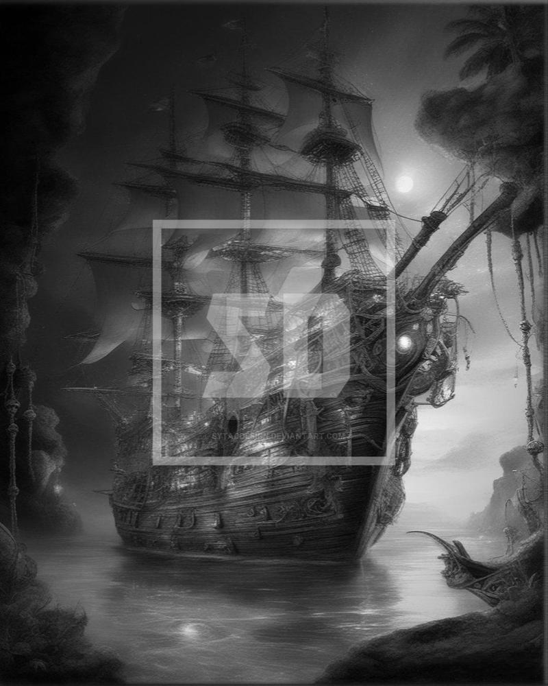 Ocean Pirateship Masts And Ship Pirate Sea Rigging by sytacdesign on ...