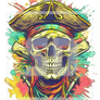 Pirate Skull Crossbones And Flag Bones Skull Skele