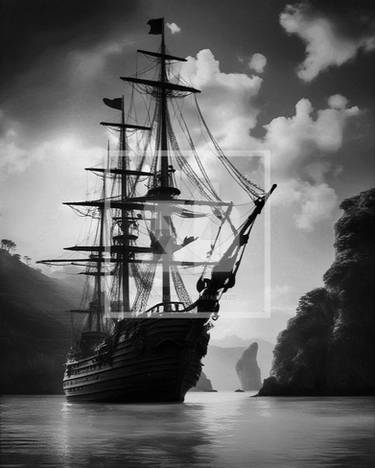 Tranquil Ship Sea Pirate Sea Pirateship Ocean Mome