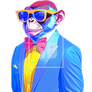 Modern Animal Cool Funny Monkey Branding Monkey Ap