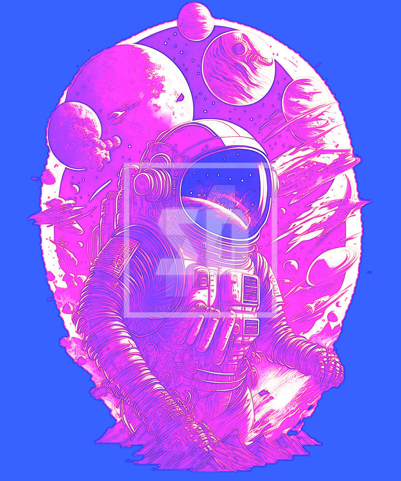 Space Planets Spacesuit Astronautic Technology Ast by sytacdesign on ...