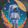 Planetary Spacesuit Backdrop Space Planets Astrona