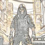 Comic Enigmatic Urban Neon Stealth Mask Ninja Figh