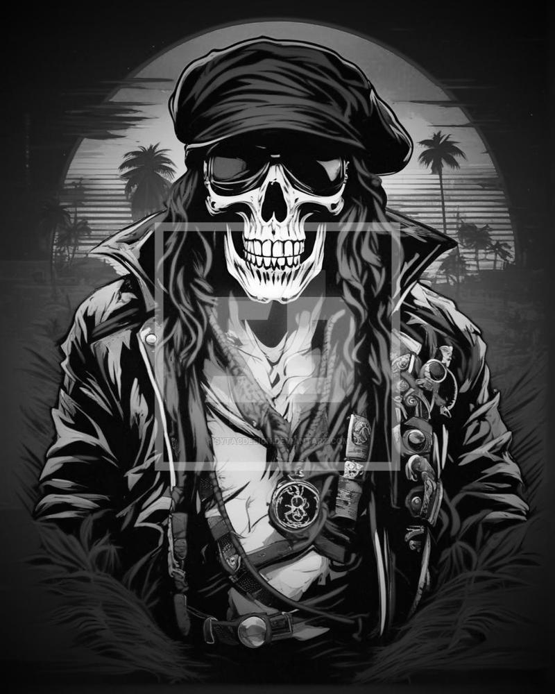 Flag Crossbones Pirate Bones And Skull Skull Skele by sytacdesign on ...
