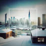 Tall Cityscape Winter Landscape Snow City