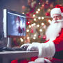 Claus Santa Computer Christmas Laptop Xmas Holiday