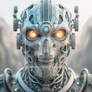 Skull Head Intelligence Science Machine Cyborg Rob