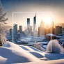 Snow Winter Cityscape Tall City Cold