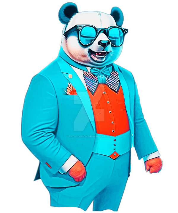 Fragile Rapping Panda Suit Bowtie Bear Panda Suit In Panda Suit Cool Cool Sun by sytacdesign on ...
