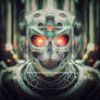 Head Science Future Machine Robot Cyborg Human Met