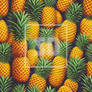 Food Fruits Pattern Pineapple Fresh Decoration Tro