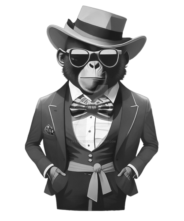 Cool Primate Animal Logo Funny Professional Monkey by sytacdesign on ...