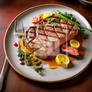 Tenderloin French Fries And Beef Steak With Grille