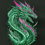 Dark Fiery Flames Design Dragon Graphic Fire Drago