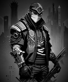 Ninja Tech-assassin Japan Fighter Soldier Concept