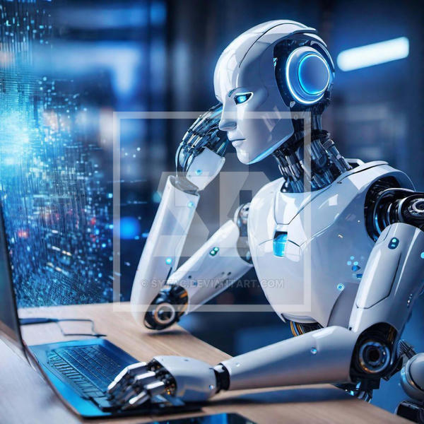 Android Computer Robots Office Android Laptop Communication Computer Robot by sytac on DeviantArt