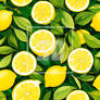 Fruit Seamless Citrus Pattern Yellow Lemon Pattern