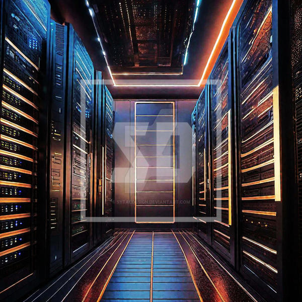 Computer Servers Computer Datacenter Rack Telecommunication Server by sytacdesign on ...