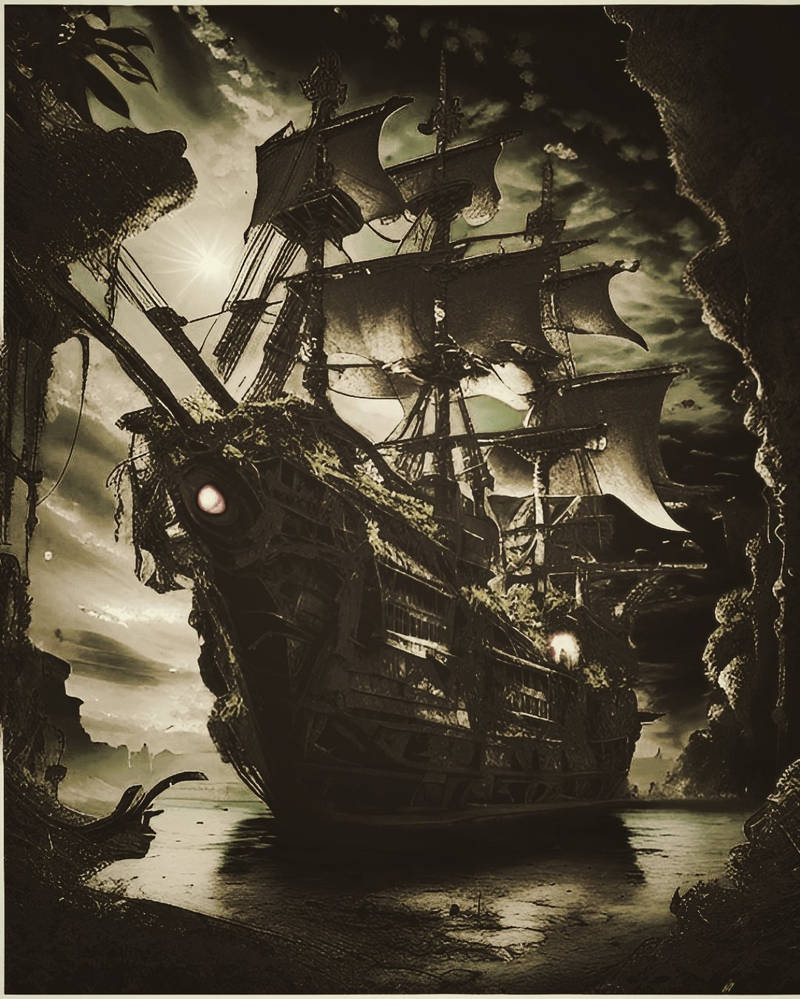 Sea And Ship Masts Rigging Pirate Ocean Pirateship by sytacdesign on ...