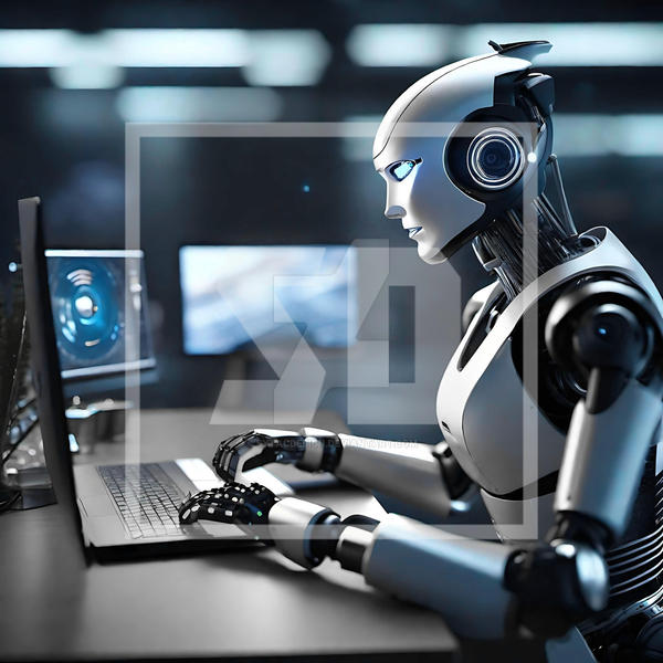 Android Computer Robots Computer Office Android Robot Intelligence Laptop by sytacdesign on ...
