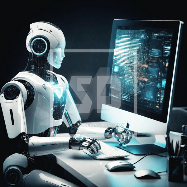 Android Computer Robots Computer Laptop Android Robot Office Intelligence by sytac on DeviantArt