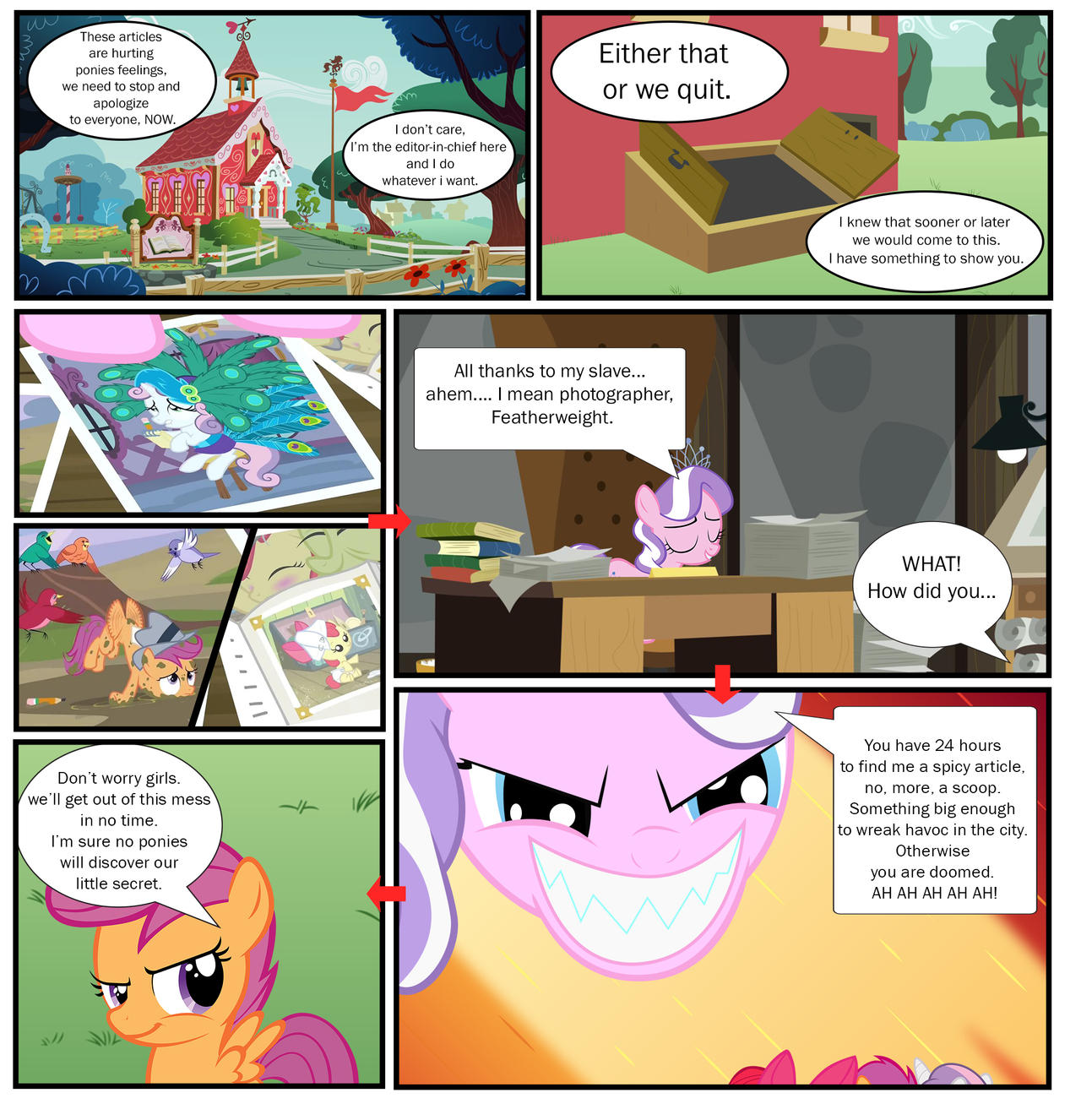 Here are all of the photos from the different possible endings