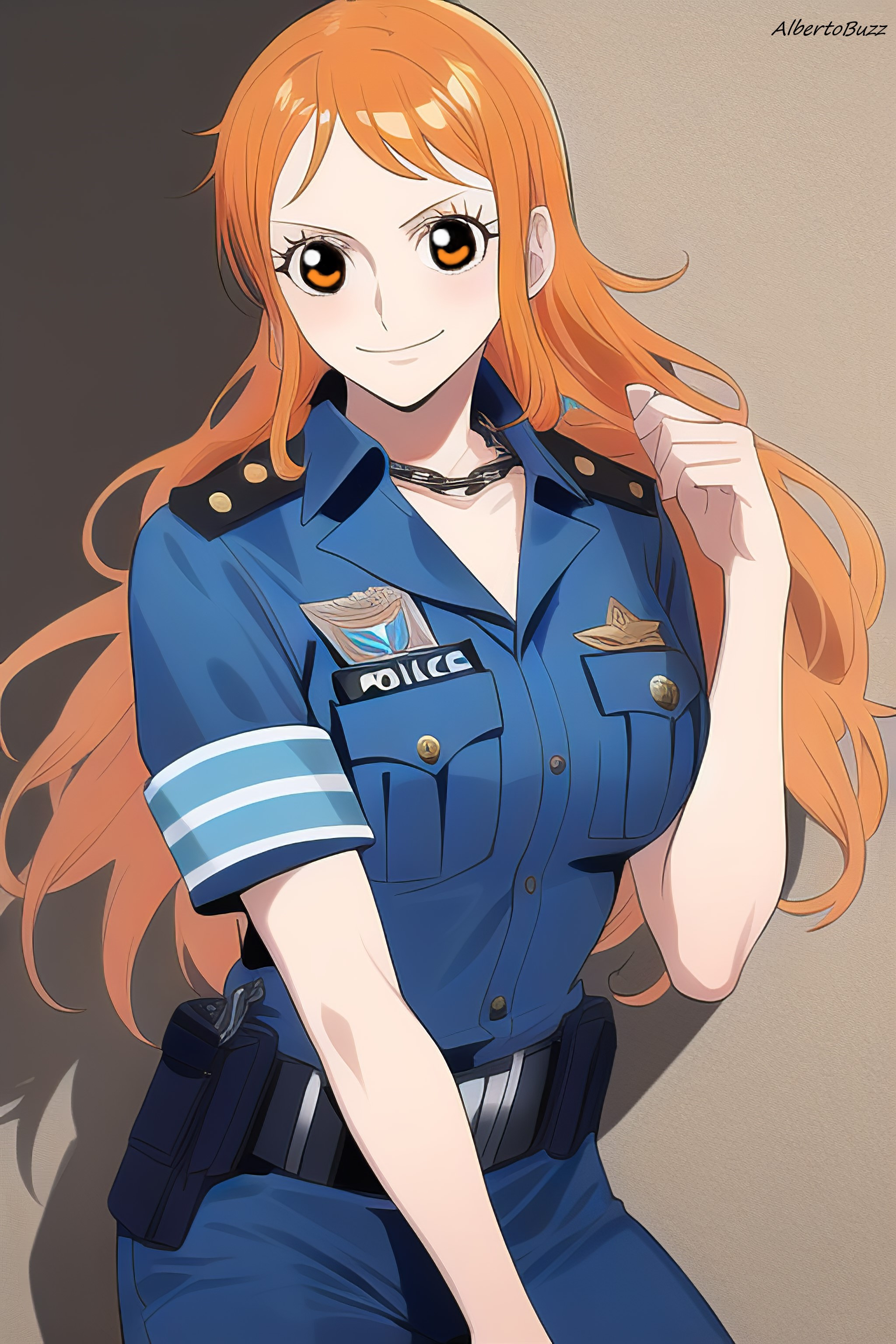 Nami Fanart/NovelAI by me by AlbertoBuzz98 on DeviantArt