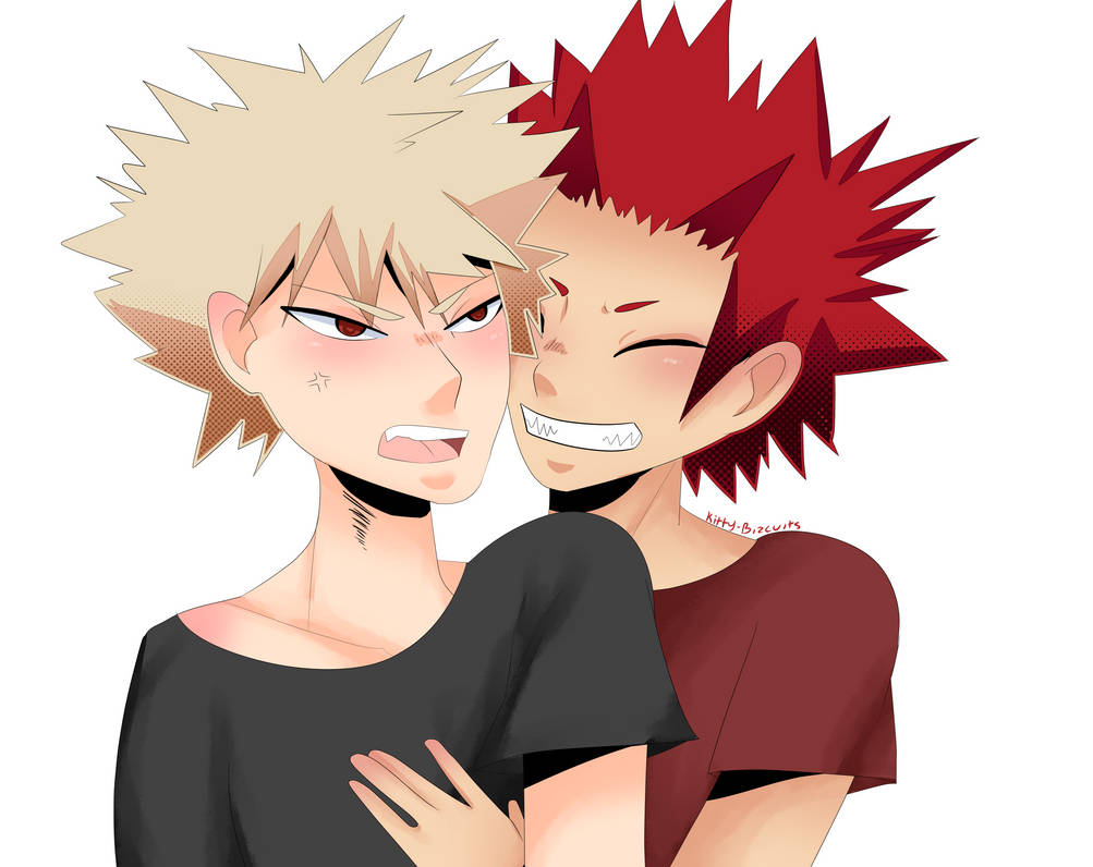Fanart::Kirishima x Bakugou by KittyBizcuits on DeviantArt