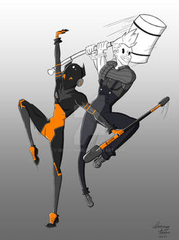 Fan Art Friday: Toonman And Earworm by DOOMY-Toons