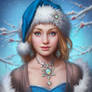 Christmas Lady - Beautiful Antique Jewelry