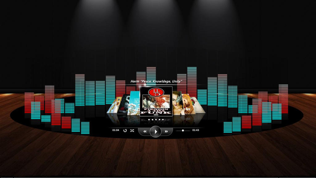 Samurize Deviantart Winamp/Samurize__Custom Made audio Visualizer by fizgig6 on DeviantArt