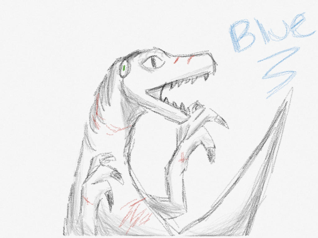 Blue the Raptor by CaptainCupcakes101 on DeviantArt