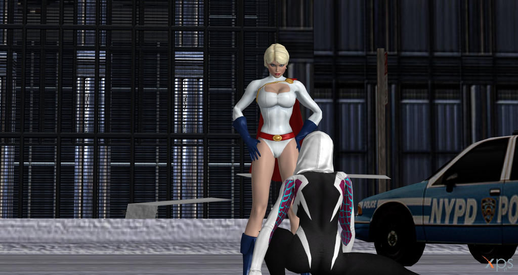 Power Girl vs Spider Gwen 2 by ci0 on DeviantArt.