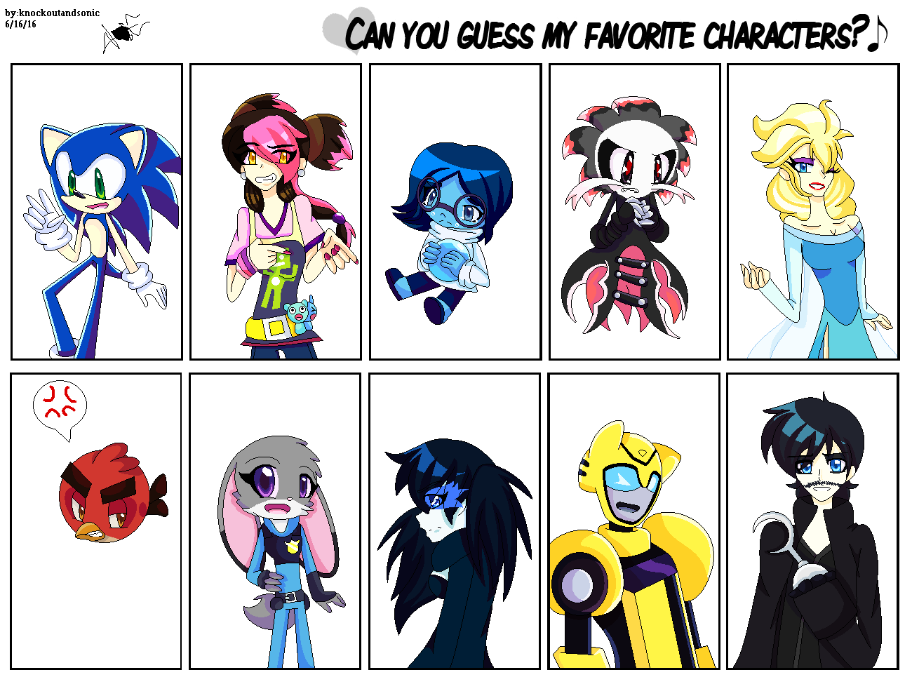 Favorite Characters Meme :3