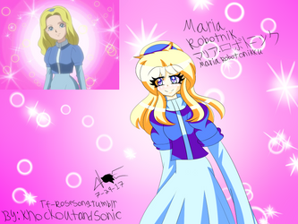 Sonic X-Maria Robotnki  Redraw ^^