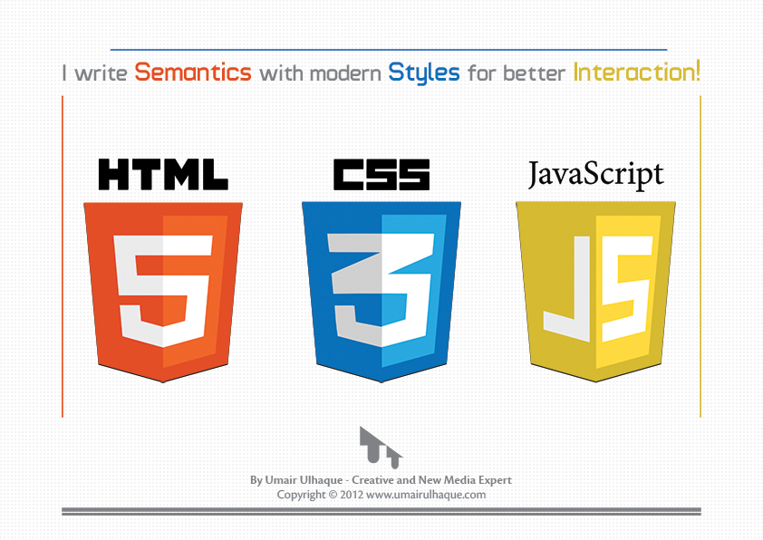 HTML5 CSS3 JavaScript Poster by umairulhaque on DeviantArt