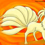 A Ninetales on fire.