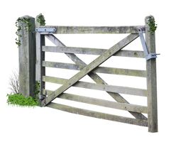 Wooden Farm Gate PNG..