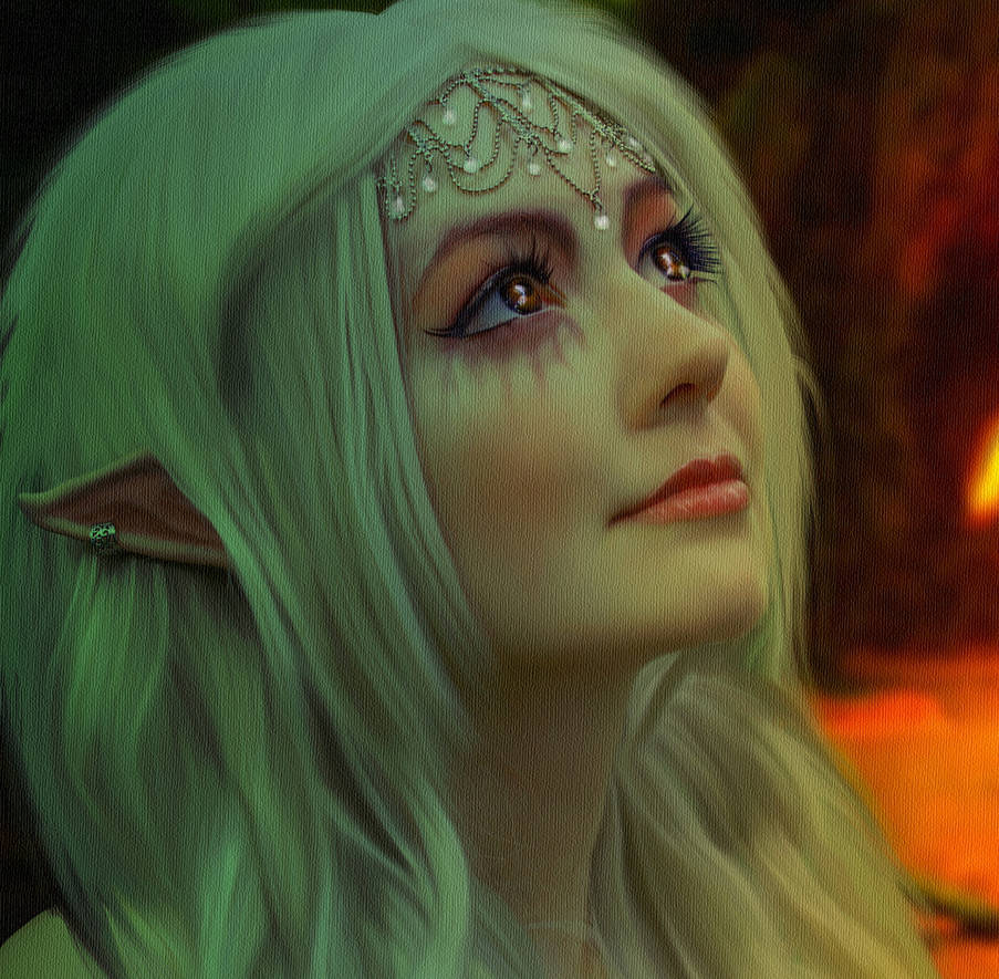 Forest Elf.. by AledJonesDigitalArt